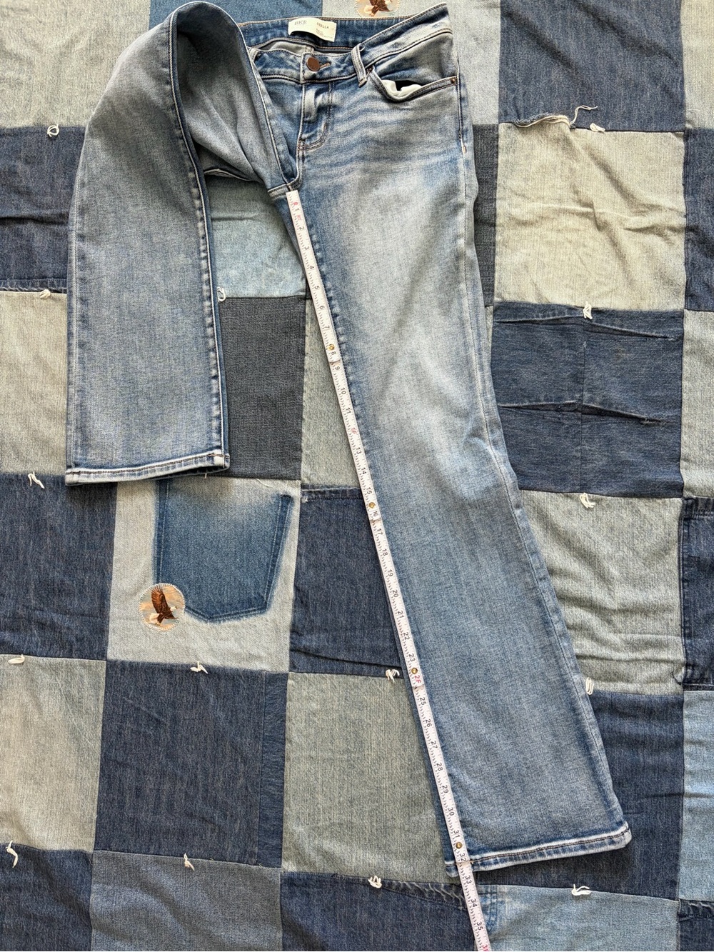BKE Low Rise Bootcut Stella Jeans Faded Denim Slim Fit Tailored Bootcut 29x33 - Picture 9 of 10